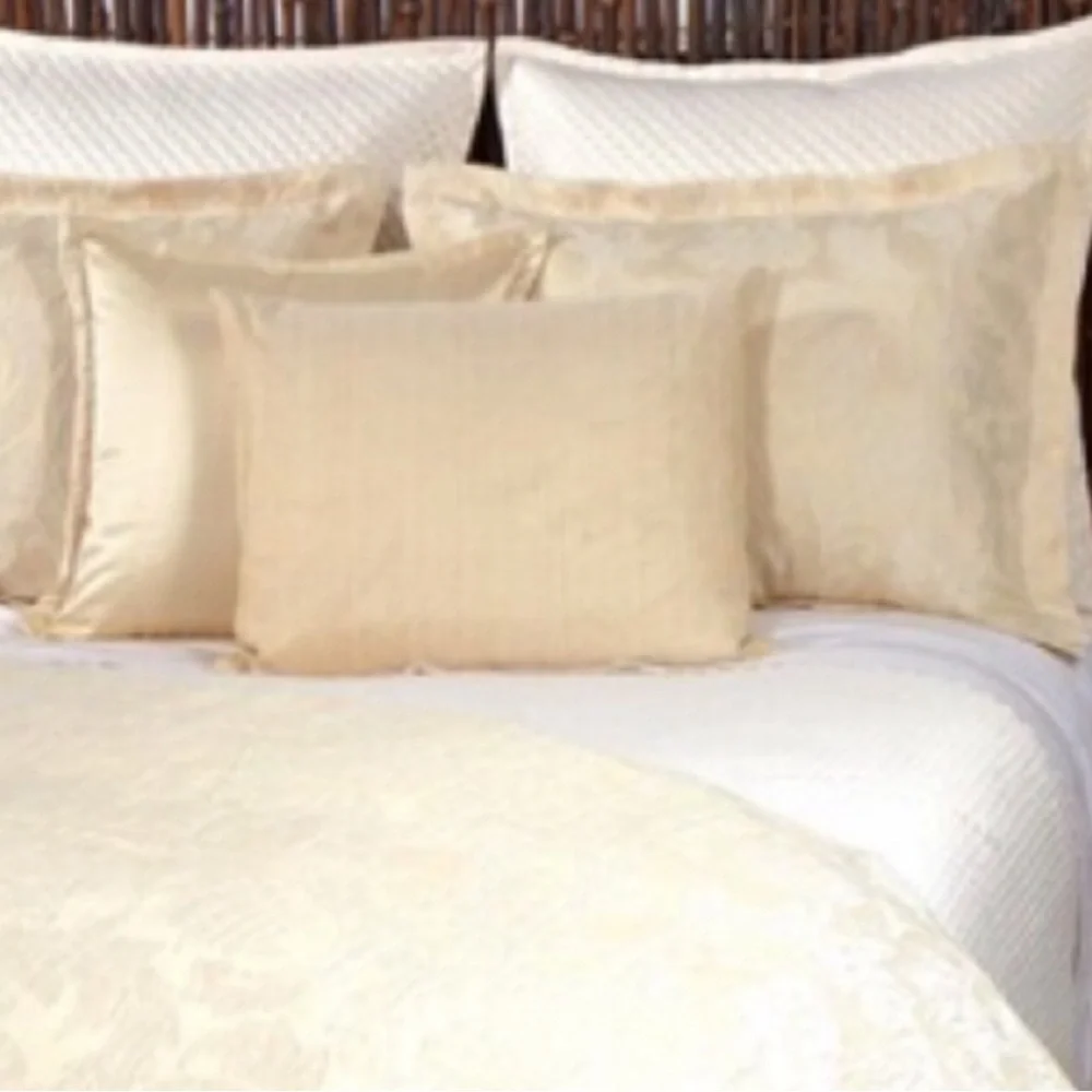 Opulent Ann Gish Queen Luxury Duvet Set: Art of Home Fine Linens. Tone-on-Tone